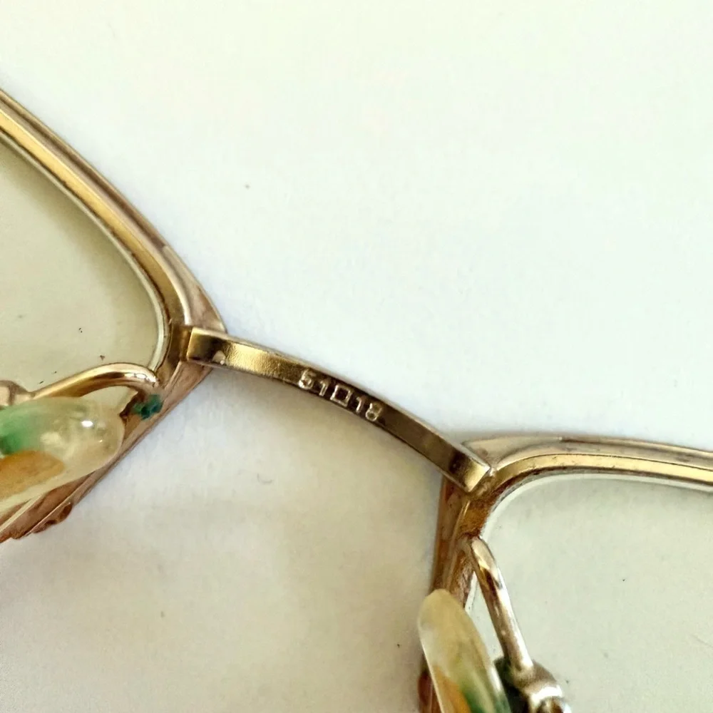 Chloe CL1209 Eyeglasses Frame Half Rimless 51-18  Brown/Gold LV44